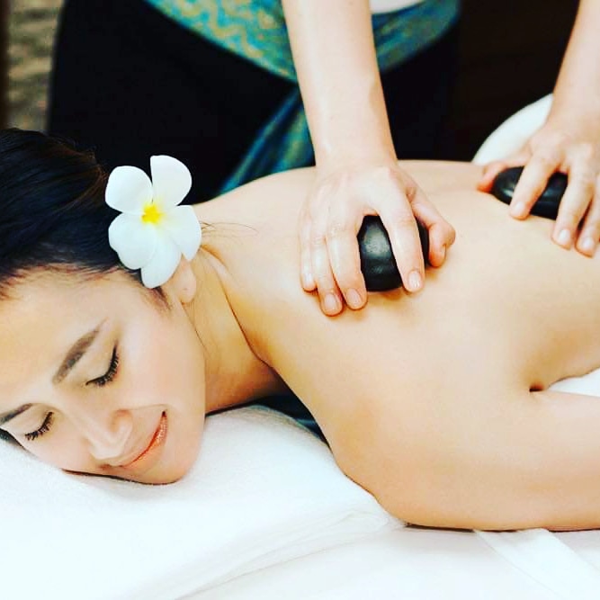 Hot stone massage